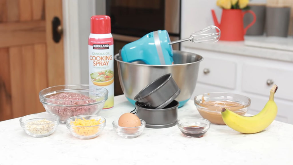 Peanut Butter Banana Doggie Birthday Cake