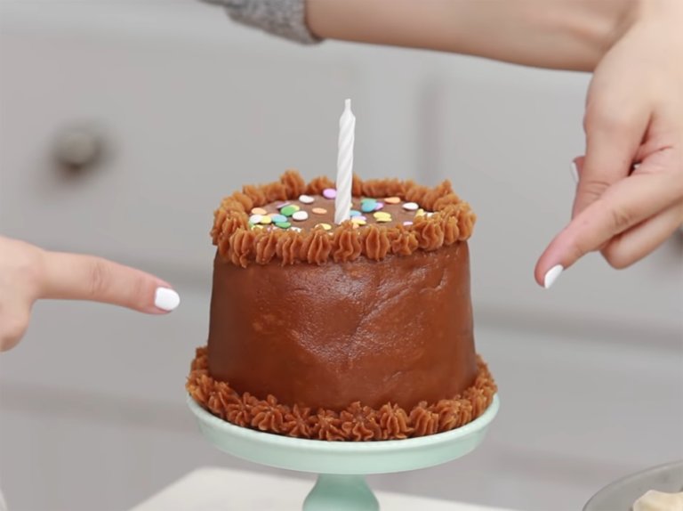 Peanut Butter Banana Doggie Birthday Cake