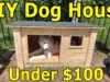 How I made this doghouse for my husky for under $100! Husky Dog House 1